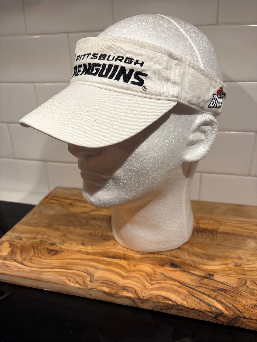 Pittsburgh Penguins Labatt Blue Sun Golf Visor Adjustable Hat Cap Men Women NHL